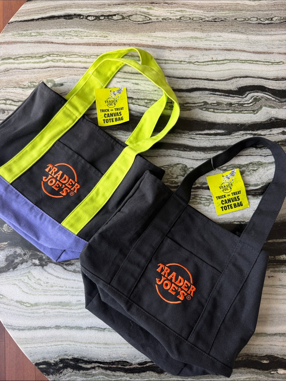 Trader Joe’s Halloween tote bag two of them